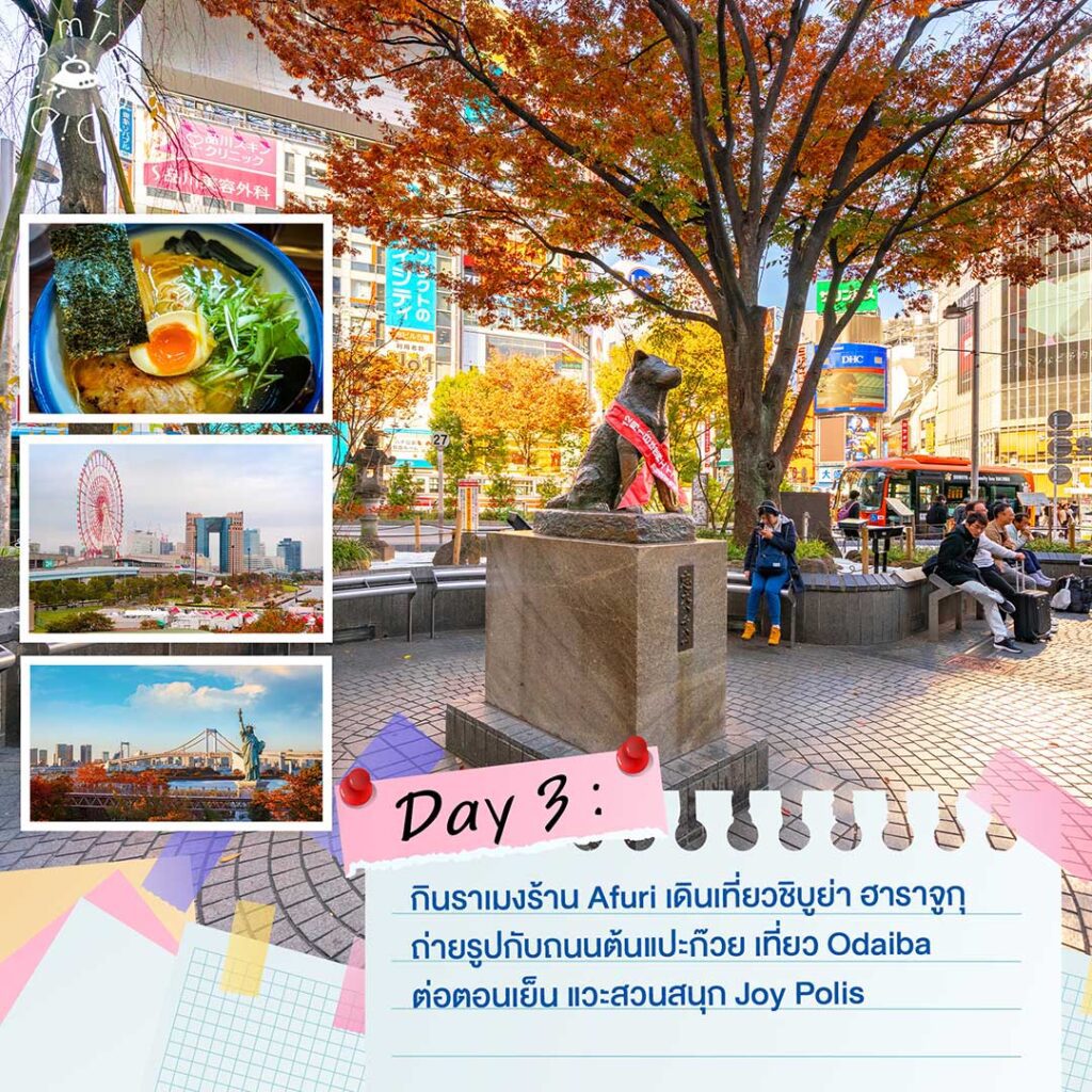 แจกแพลนเที่ยวญี่ปุ่น 5 วัน แพลนเที่ยวโตเกียว เดือนพฤศจิกายน
