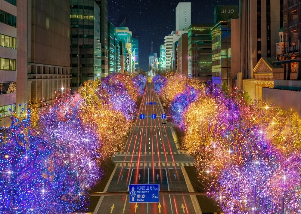 "Osaka - Feast of Lights 2023" งานประดับไฟ Midosuji Illumination & Light Art บนนากาโนะชิมะ - ที่มิโดซูจิ จังหวัดโอซาก้า